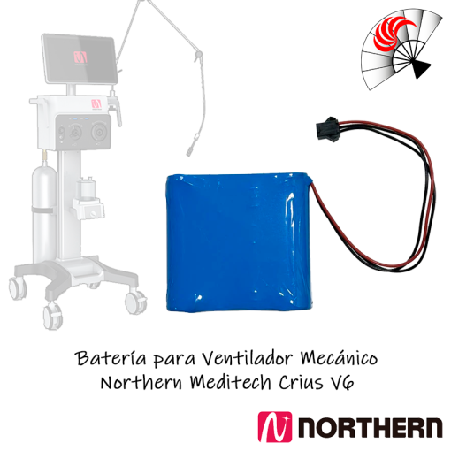 Batería para Ventilador Mecánico Northern Meditech Crius V6 - Imagen 2