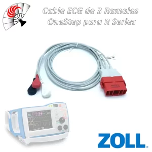 Alternative view of Cable ECG de 3 Ramales ZOLL OneStep para R Series