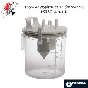 Alternative view of Frasco de Aspiración de Secreciones HERSILL PC2 / 1.7 L Policarbonato