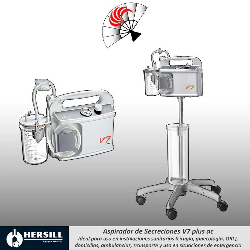Aspirador de Secreciones HERSILL V7 plus ac - Imagen 2