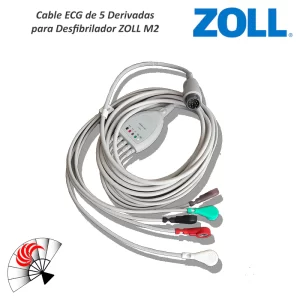 Alternative view of Cable ECG de 5 Derivadas para Desfibrilador ZOLL M2