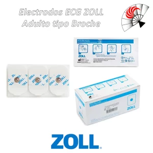 Alternative view of Electrodos ECG ZOLL Adulto tipo Broche