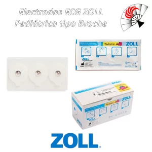 Alternative view of Electrodos ECG ZOLL Pediátrico tipo Broche