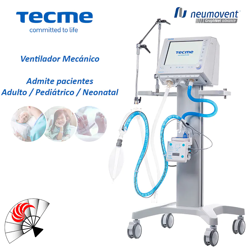 Ventilador Mecánico Neumovent GraphNet Advance - Imagen 2