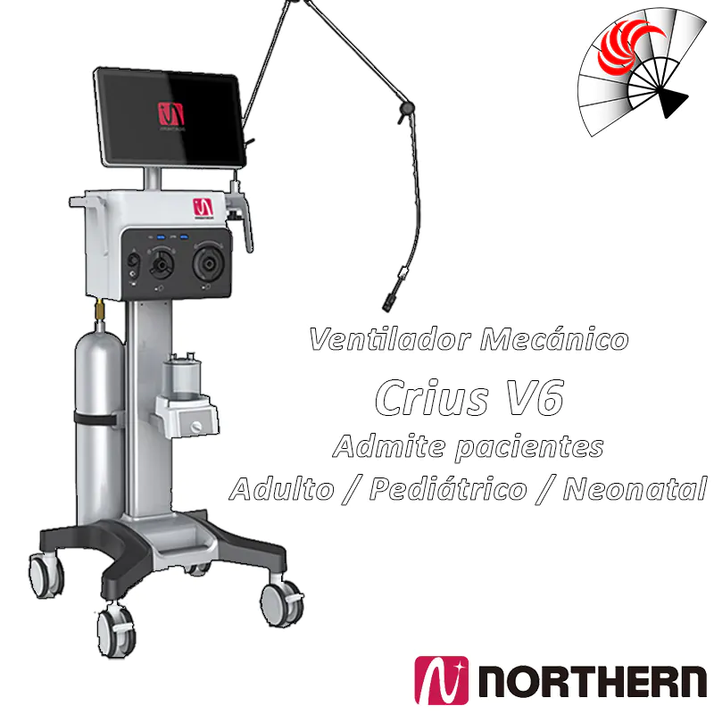 Ventilador Mecánico Northern Meditec Crius V6 - Imagen 2