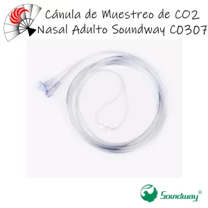 Alternative view of Cánula de Muestreo de CO2 Nasal Adulto Soundway C0307