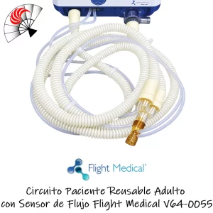 Alternative view of Circuito Paciente Reusable Adulto con Sensor de Flujo Flight Medical V64-0055